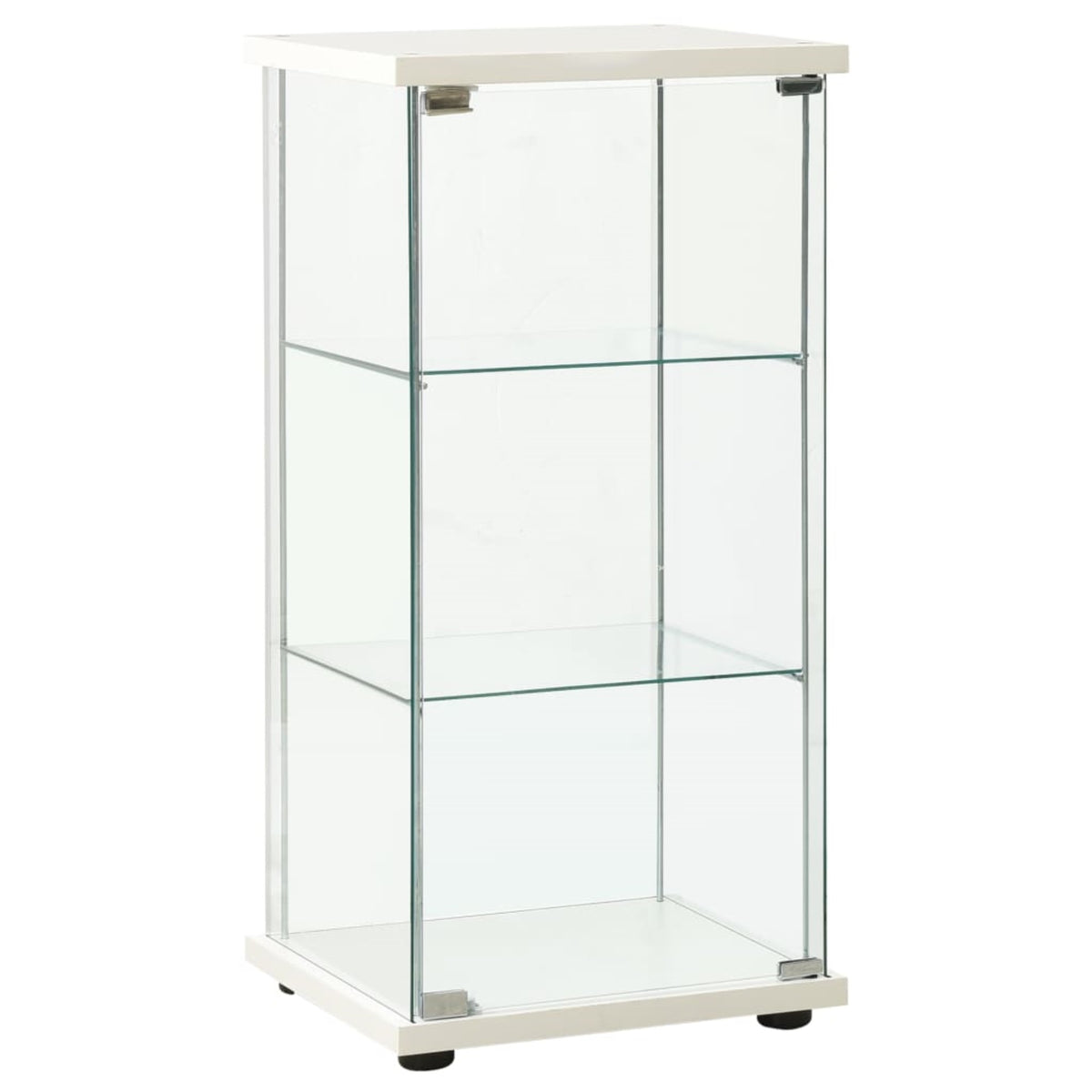 Vidaxl Storage Cabinet Tempered Glass White