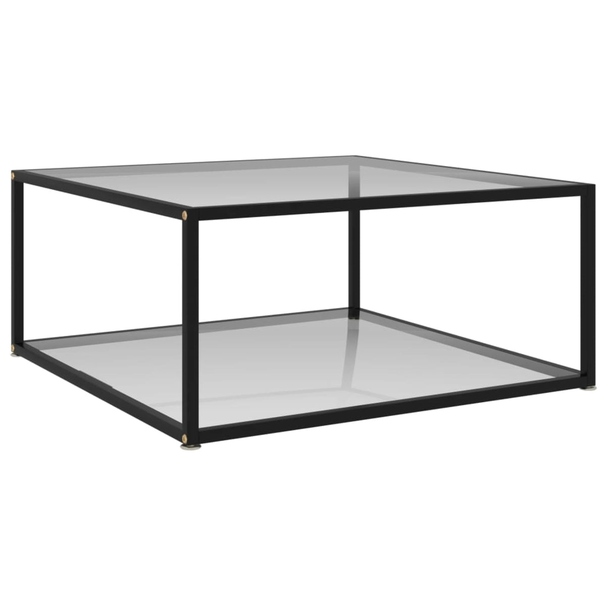 Vidaxl Tea Table Transparent 31.5'X31.5'X13.8' Tempered Glass