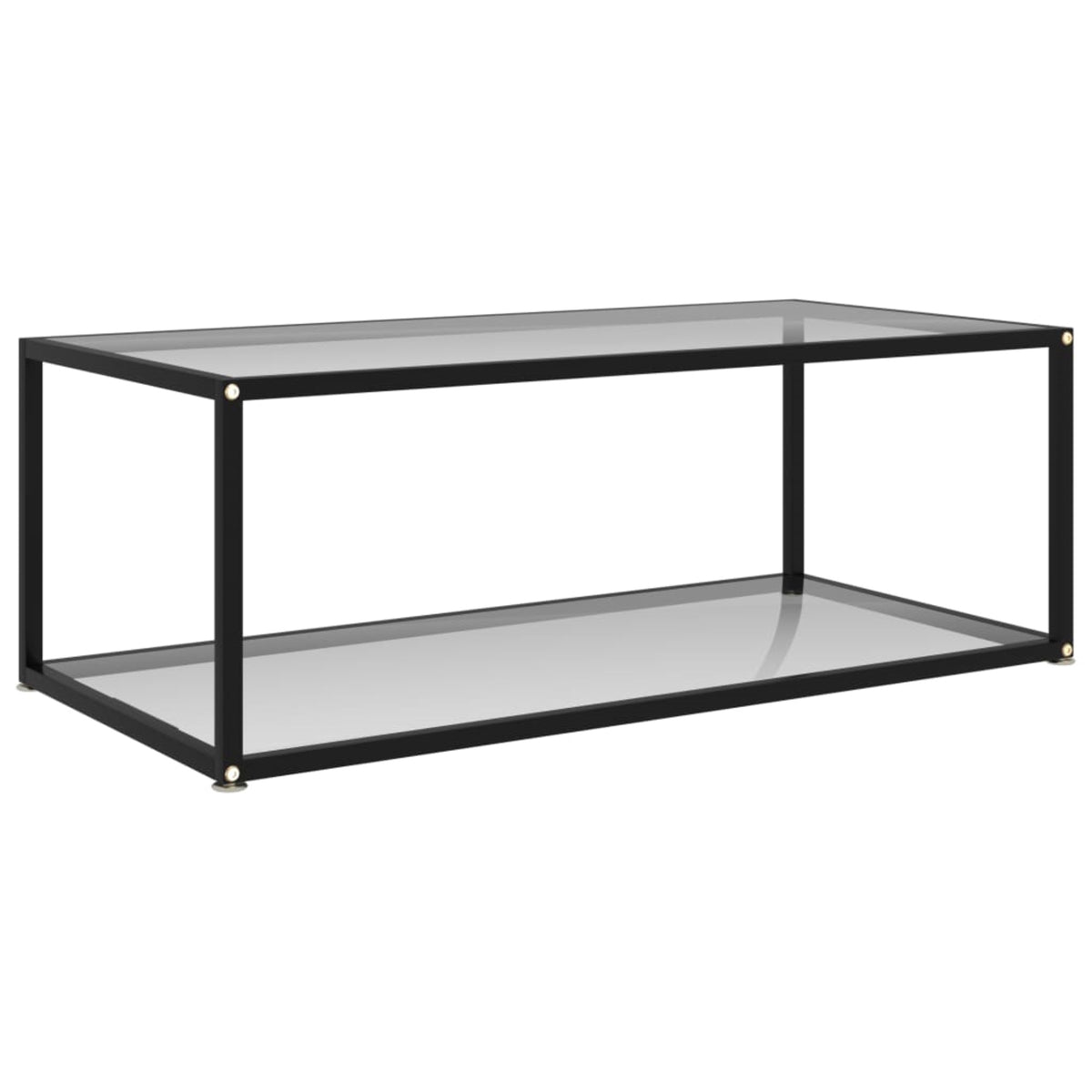 Vidaxl Tea Table Transparent 39.4'X19.7'X13.8' Tempered Glass