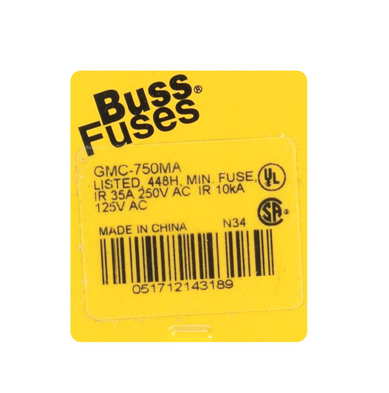 Fuse Elec Time Lag 750Ma (Pack Of 1)