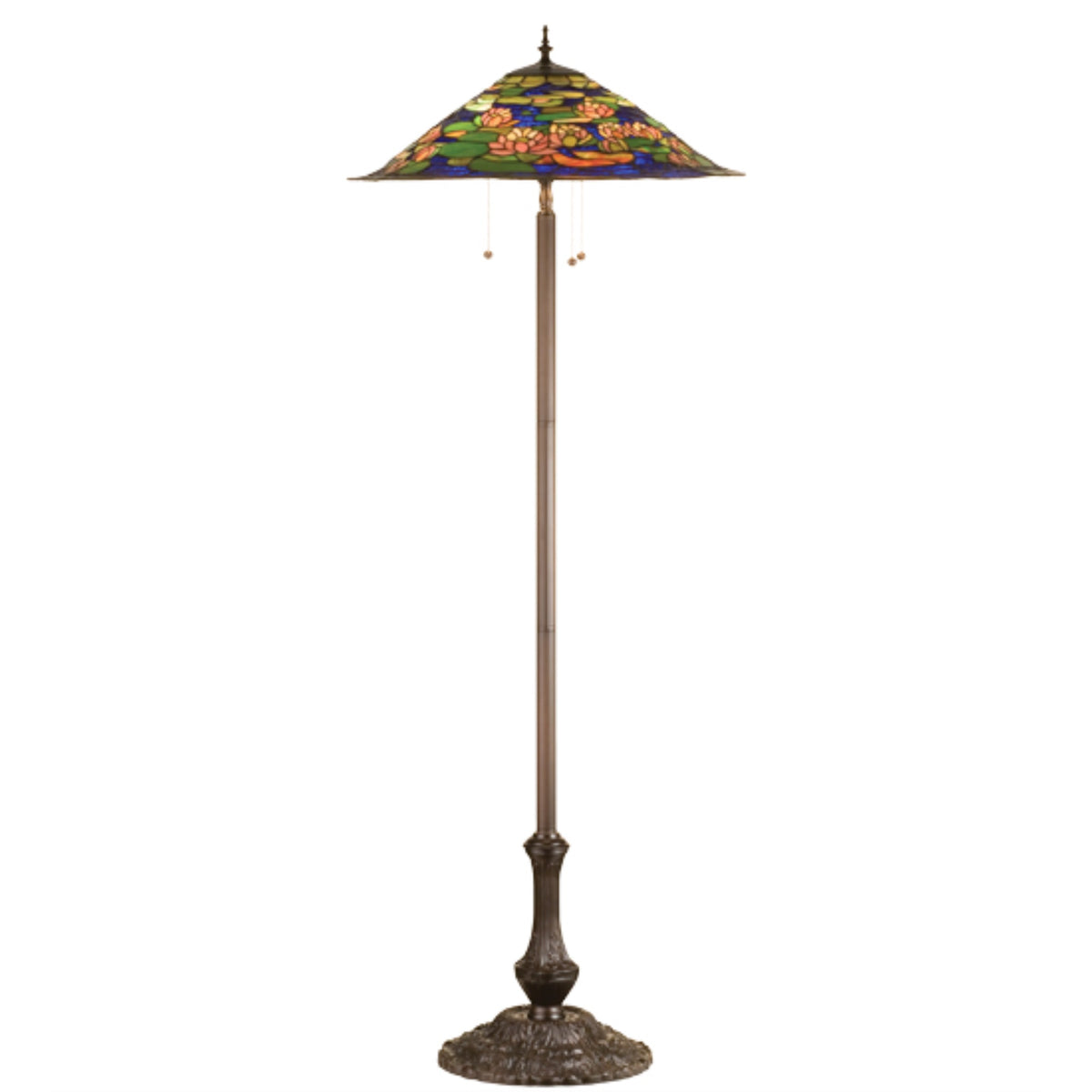 64'H Tiffany Pond Lily Floor Lamp