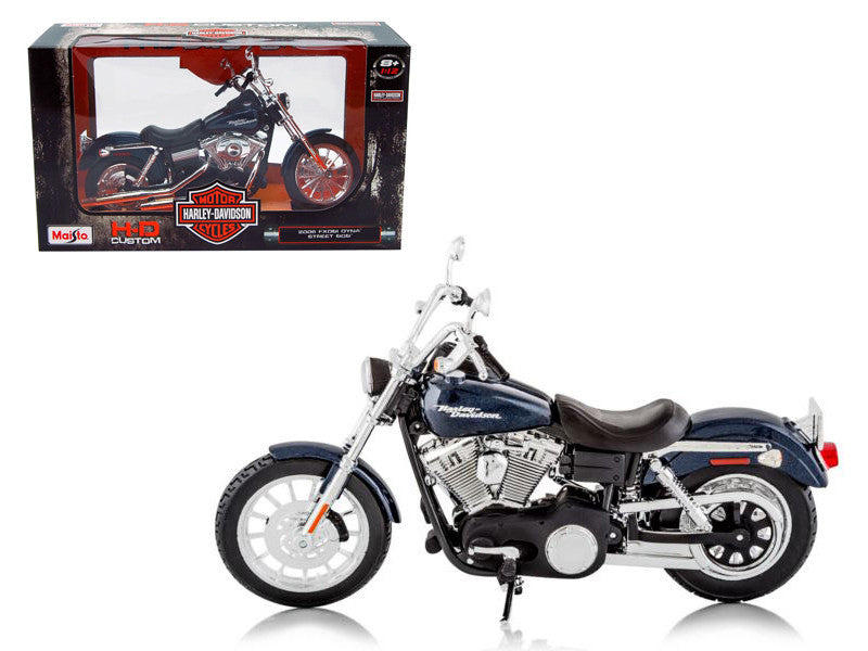 2006 Harley Davidson Fxdbi Dyna Street Bob Bike Motorcycle Model 1/12 By Maisto