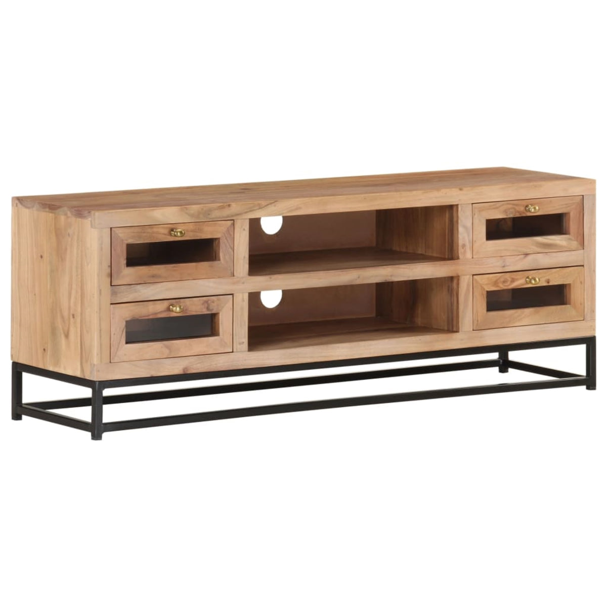Vidaxl Tv Cabinet 43.3'X11.8'X15.7' Solid Acacia Wood