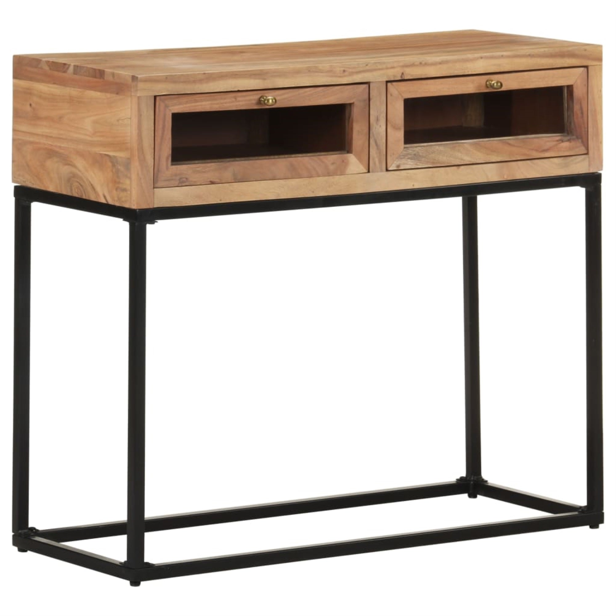Vidaxl Console Table 35.4'X13.8'X29.9' Solid Acacia Wood