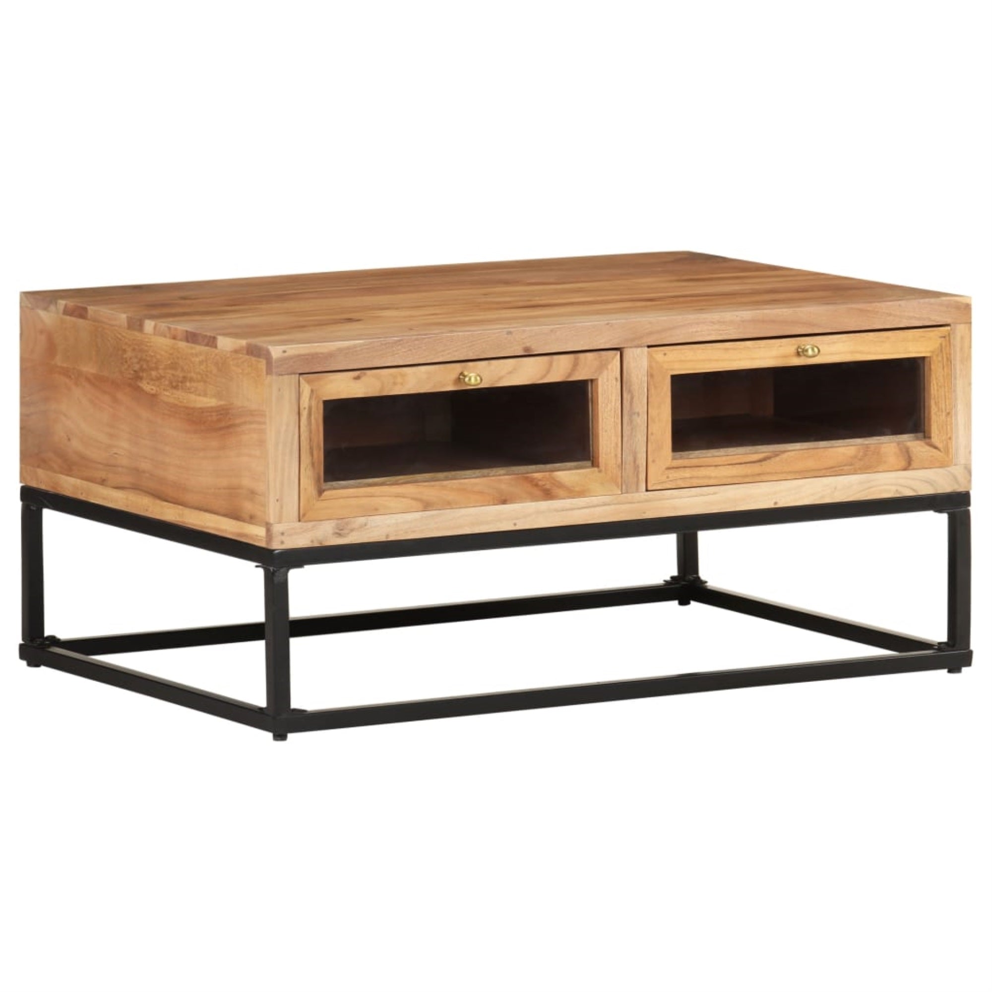 Vidaxl Coffee Table 35.4'X23.6'X15.7' Solid Acacia Wood