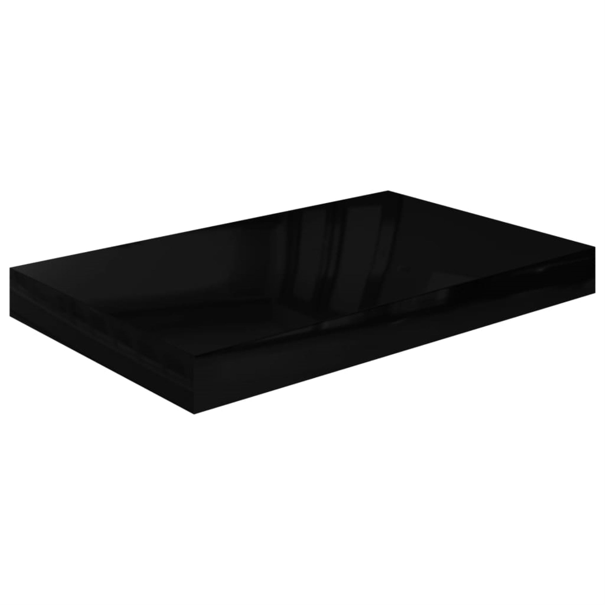 Vidaxl Floating Wall Shelf High Gloss Black 15.7'X9.1'X1.5' Mdf