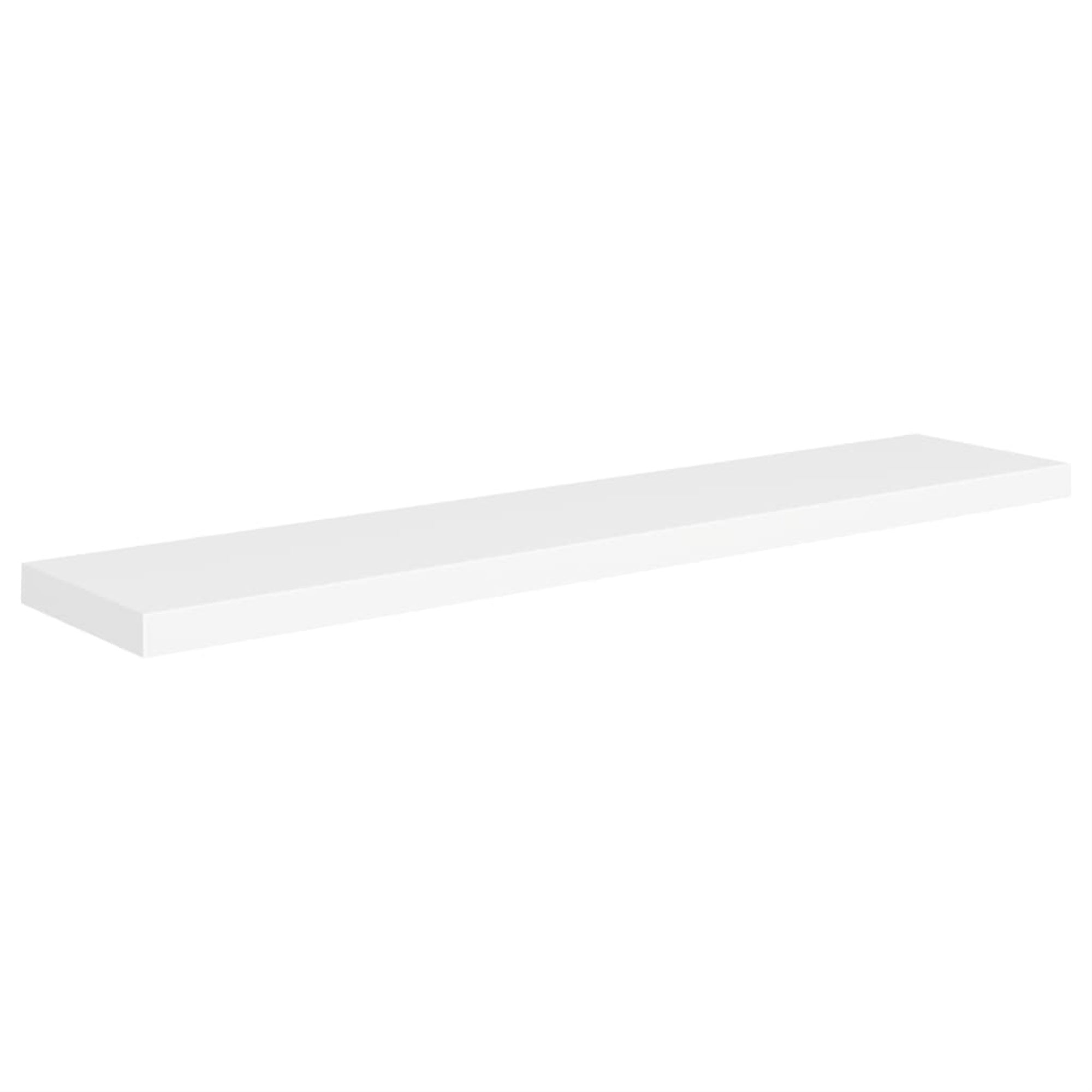 Vidaxl Floating Wall Shelf White 47.2'X9.3'X1.5' Mdf