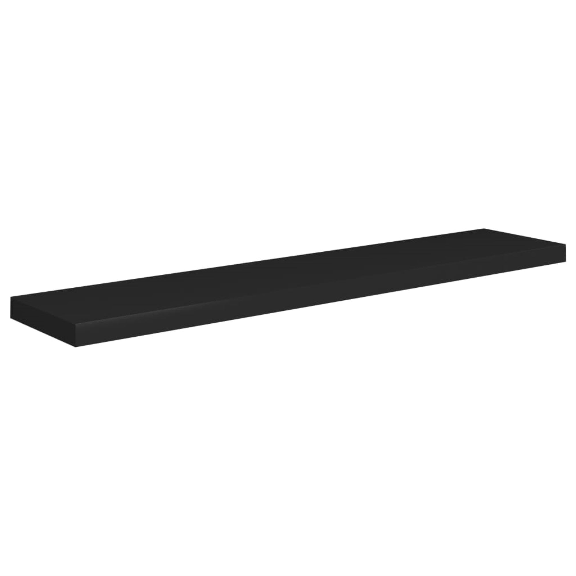 Vidaxl Floating Wall Shelf Black 47.2'X9.3'X1.5' Mdf