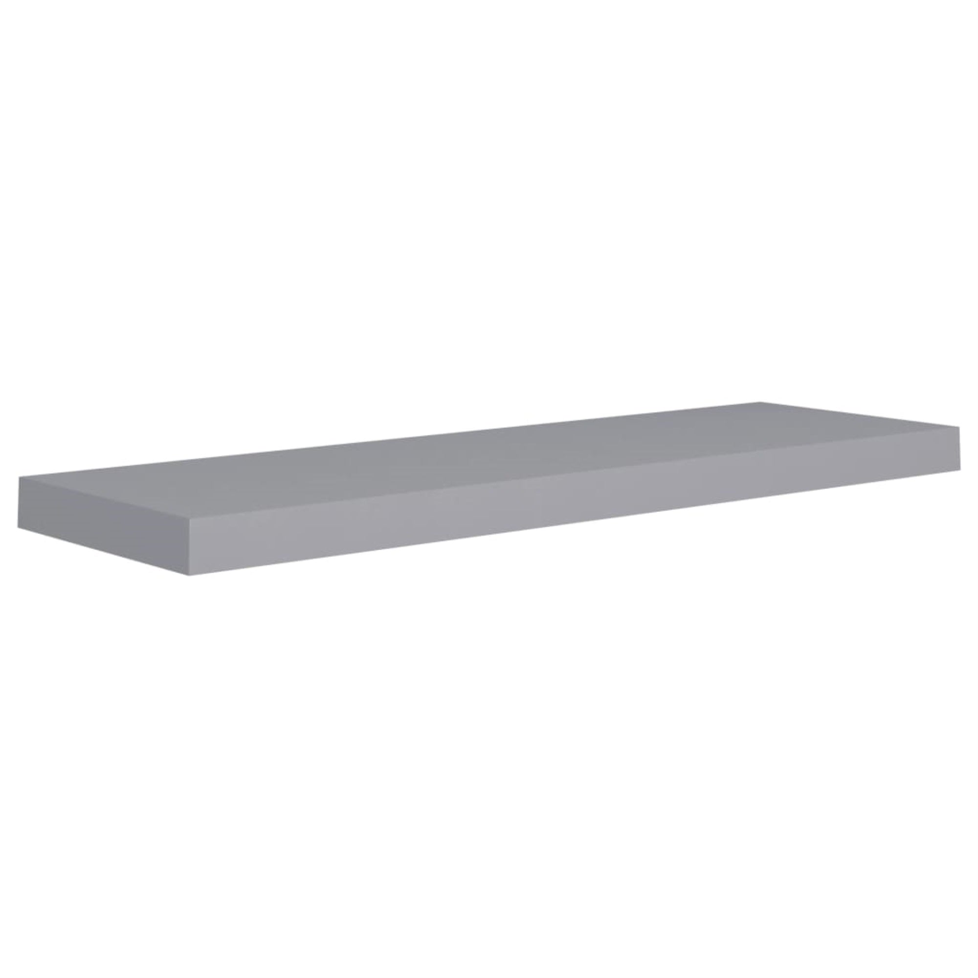 Vidaxl Floating Wall Shelf Gray 31.5'X9.3'X1.5' Mdf