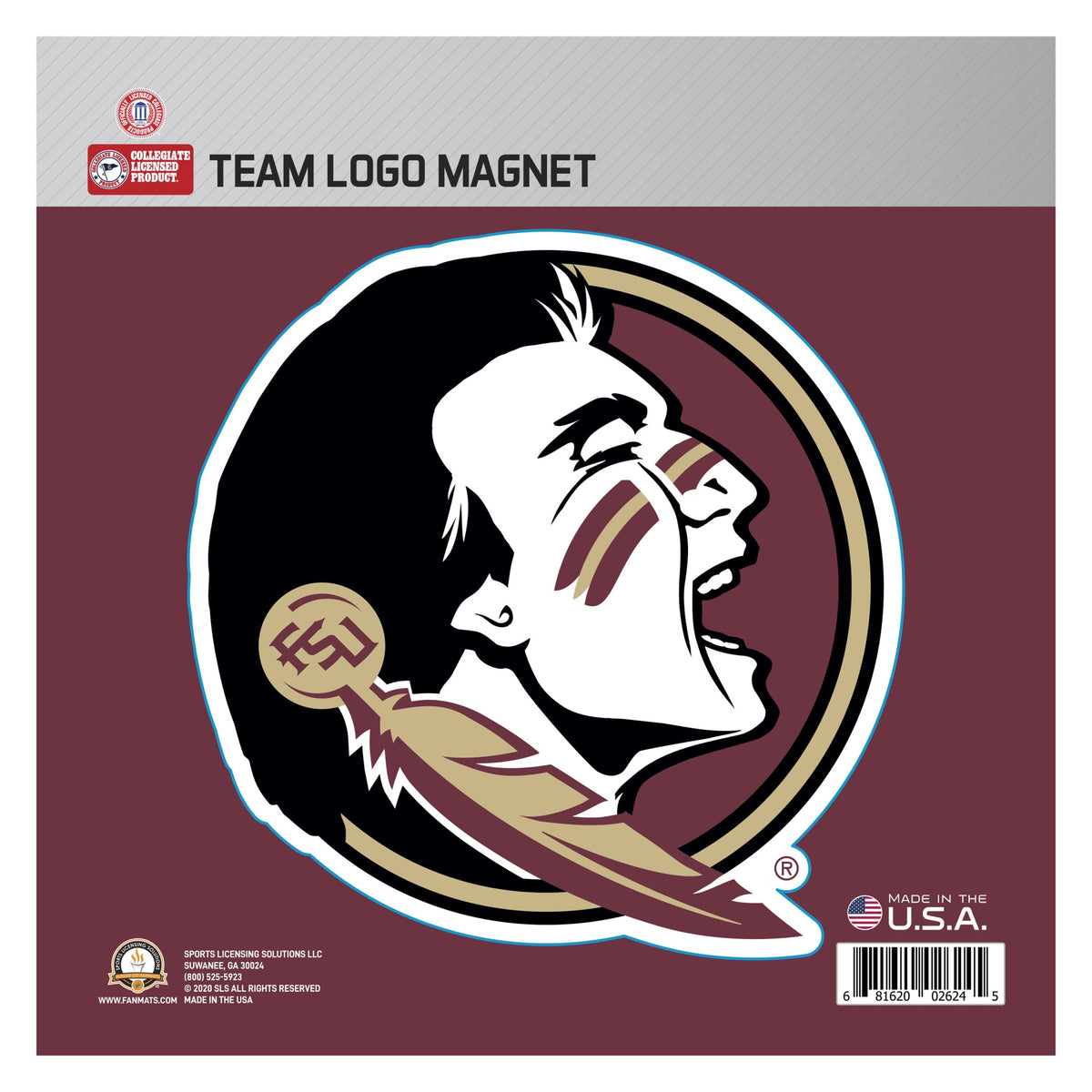 Florida State Large Team Logo Magnet 10 (7.1616X7.6737)
