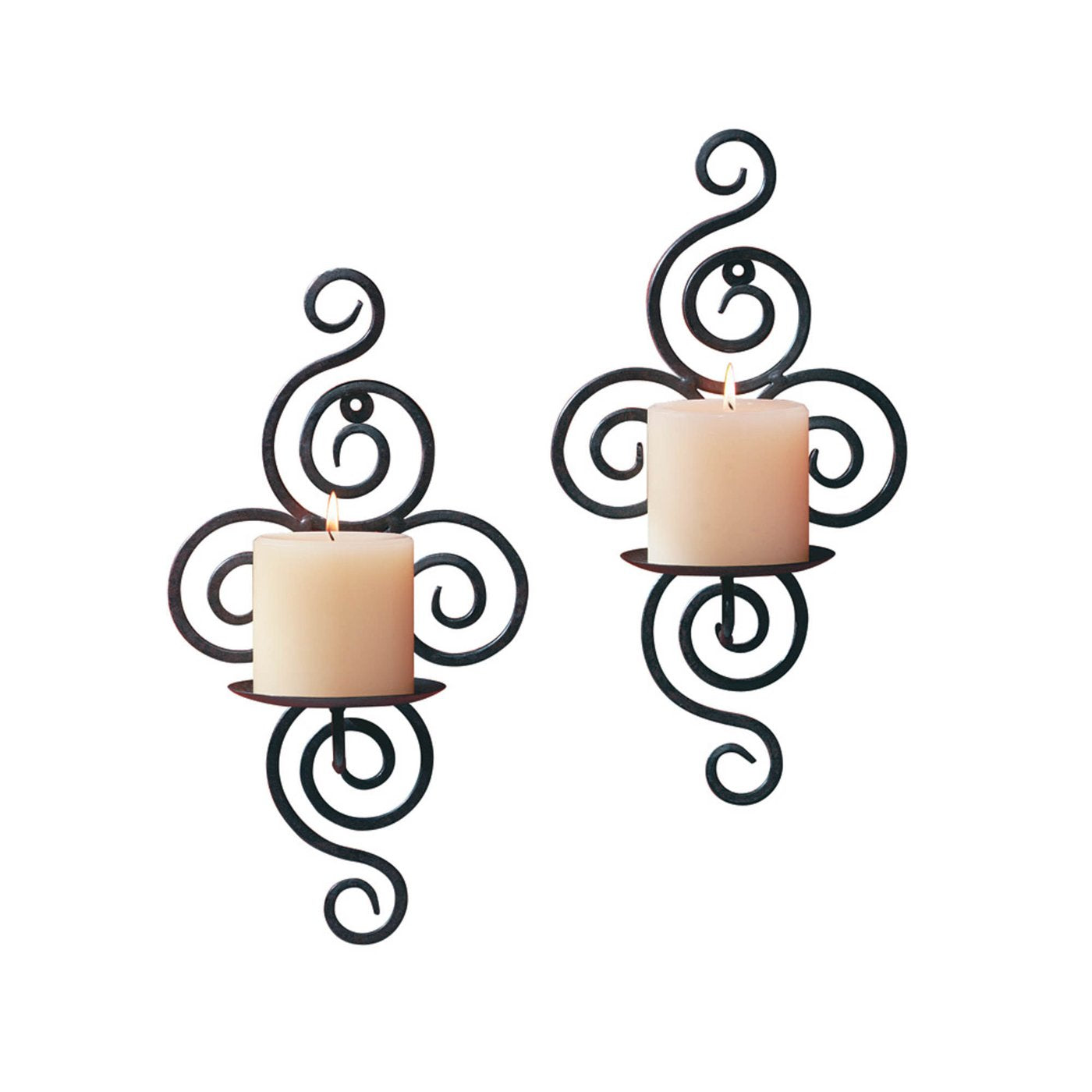 SCROLLWORK CANDLE SCONCES