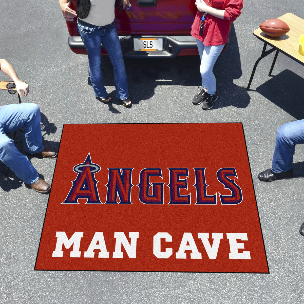 Los Angeles Angels Man Cave Tailgater Rug - 5Ft. X 6Ft.