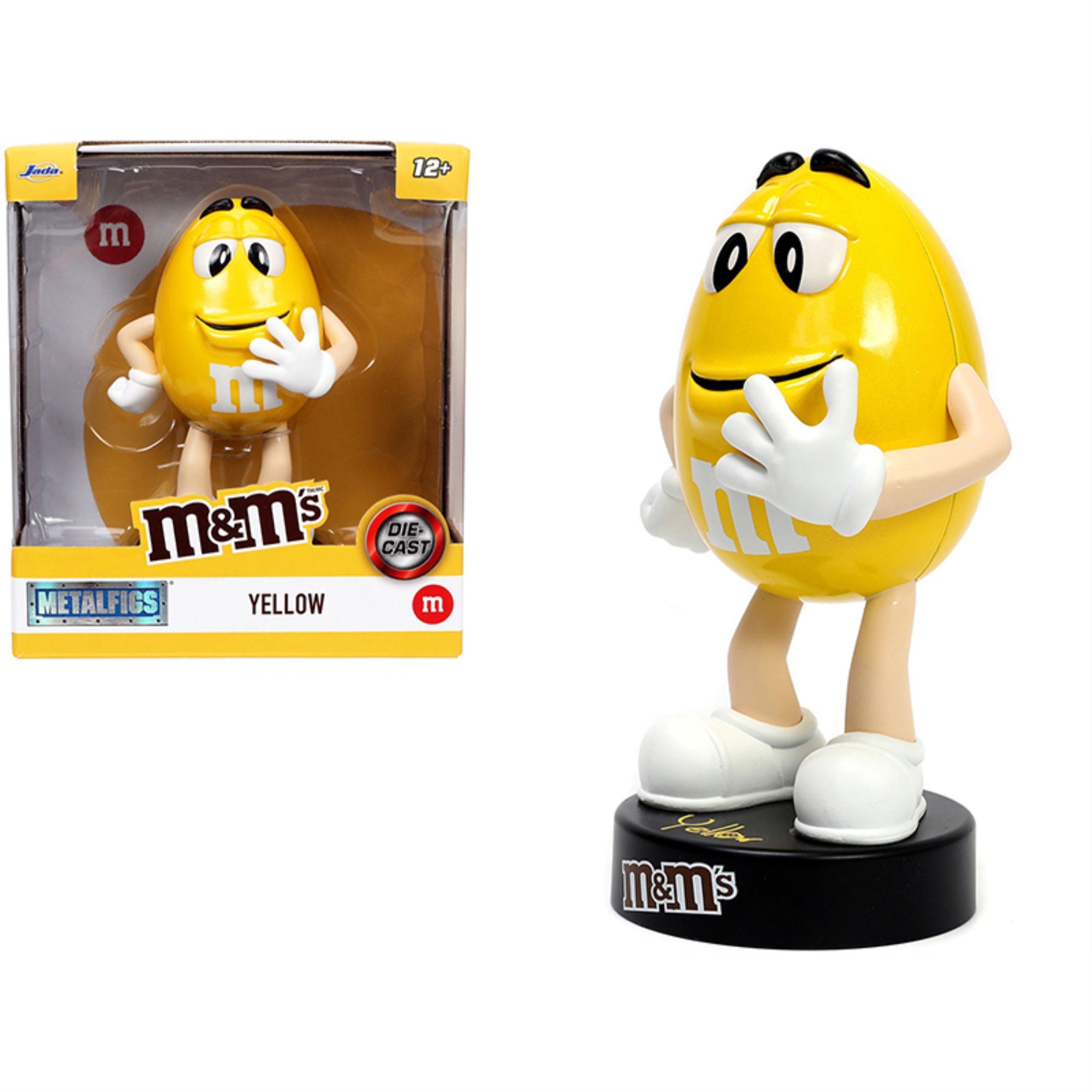 Yellow M&M'S 5.25' Diecast Figurine 'Metalfigs' Series By Jada