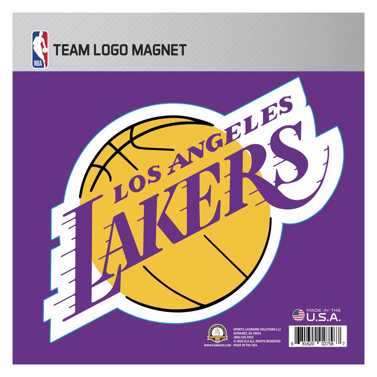 Los Angeles Lakers Large Team Logo Magnet 10 (8.8046X9.2077)