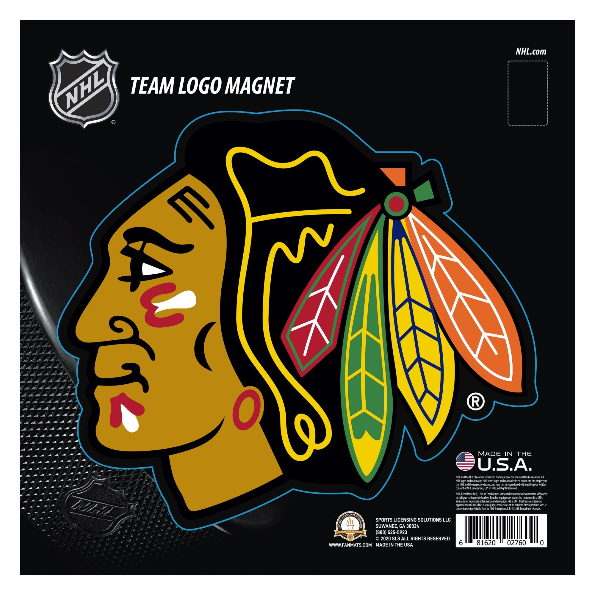 Chicago Blackhawks Blackhawks Large Team Logo Magnet 10 (8.6467X7.5591)