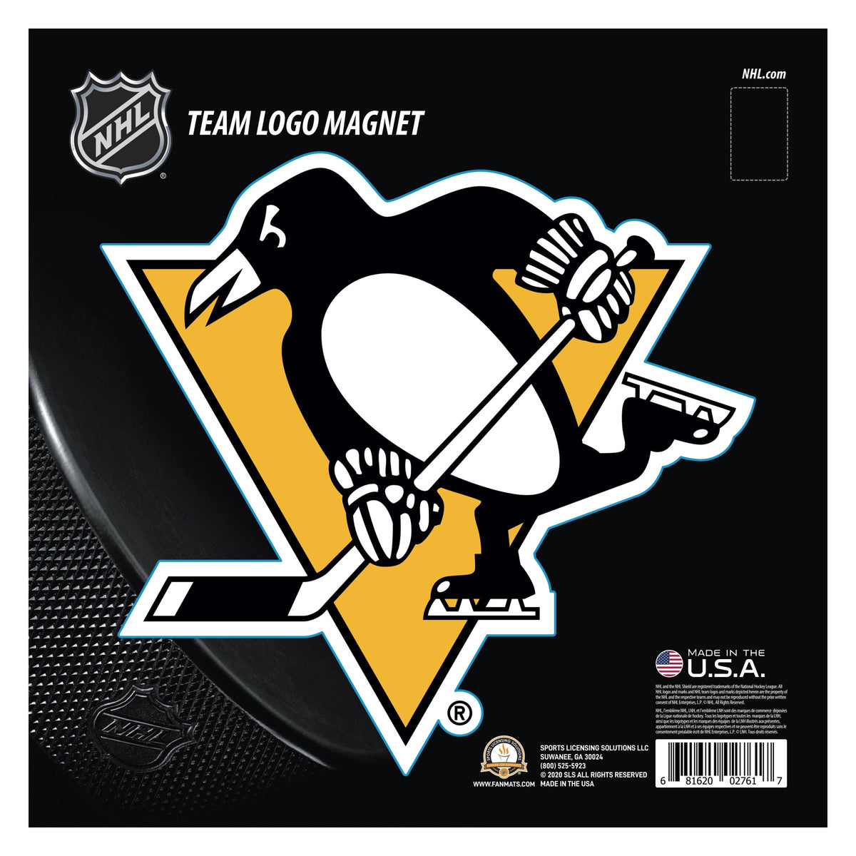 Pittsburgh Penguins Penguins Large Team Logo Magnet 10 (8.1894X7.7957)