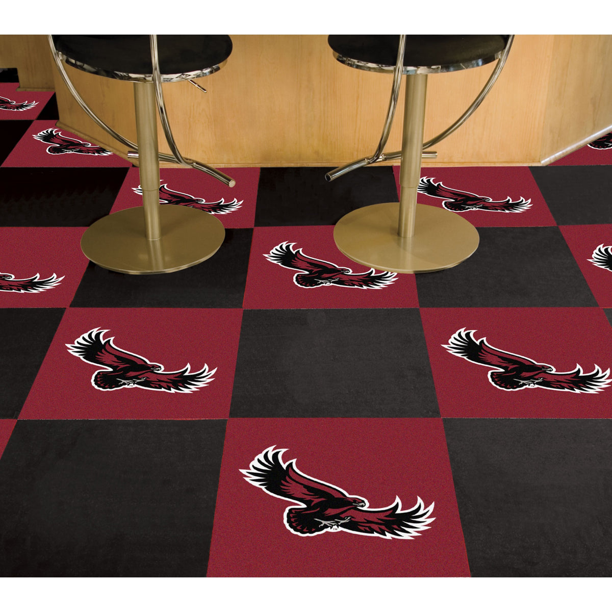 St. Joseph'S Red Storm Team Carpet Tiles - 45 Sq Ft.