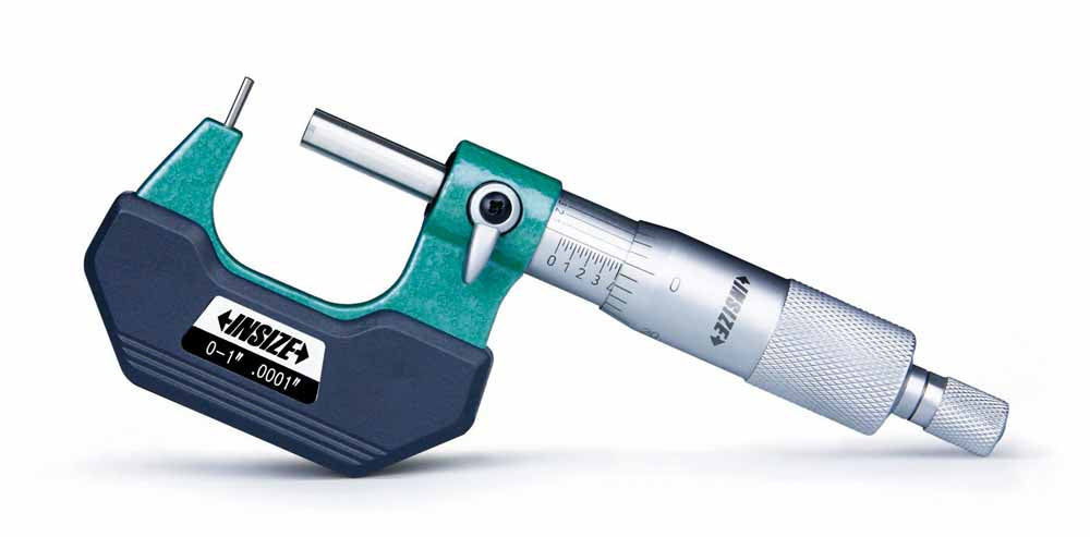 3261-1D Cylindrical Anvil Tube Micrometer, 0-1,  Type D