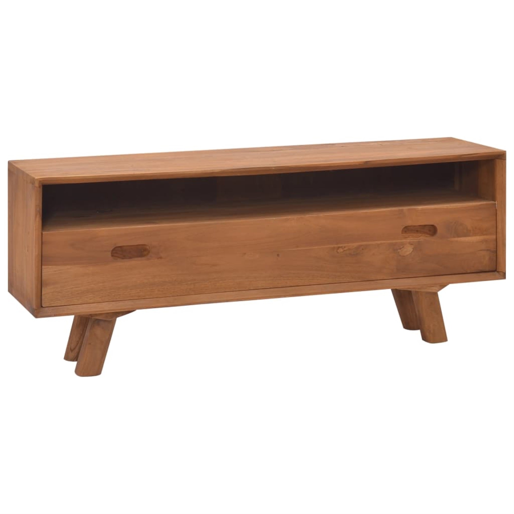 Vidaxl Tv Cabinet 43.3'X11.8'X17.7' Solid Teak Wood