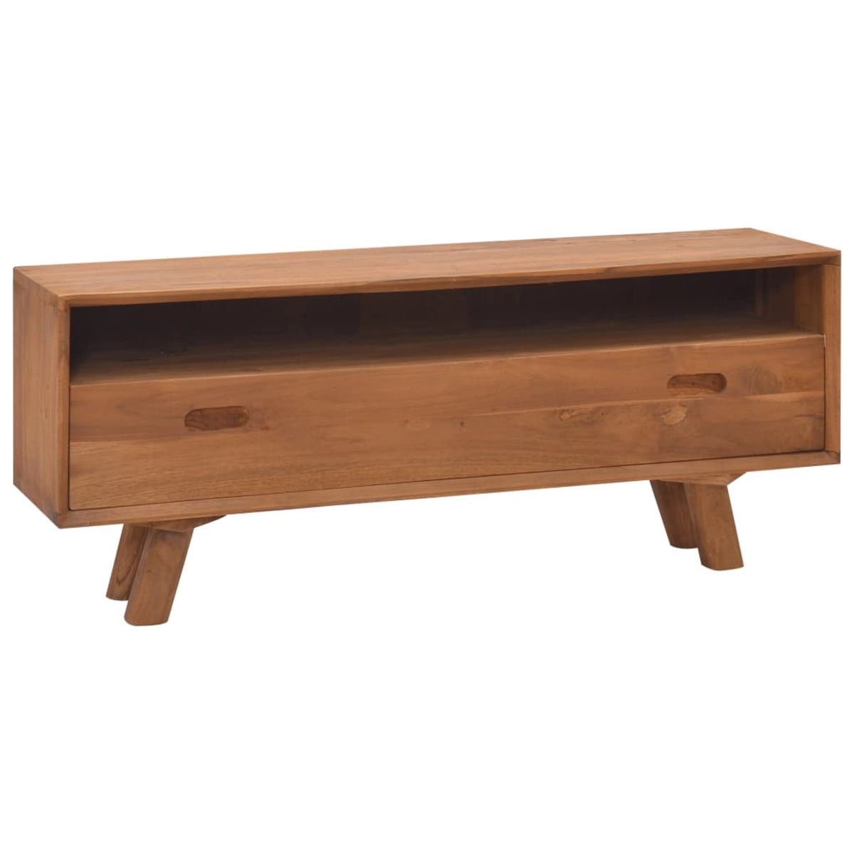 Vidaxl Tv Cabinet 43.3'X11.8'X17.7' Solid Teak Wood