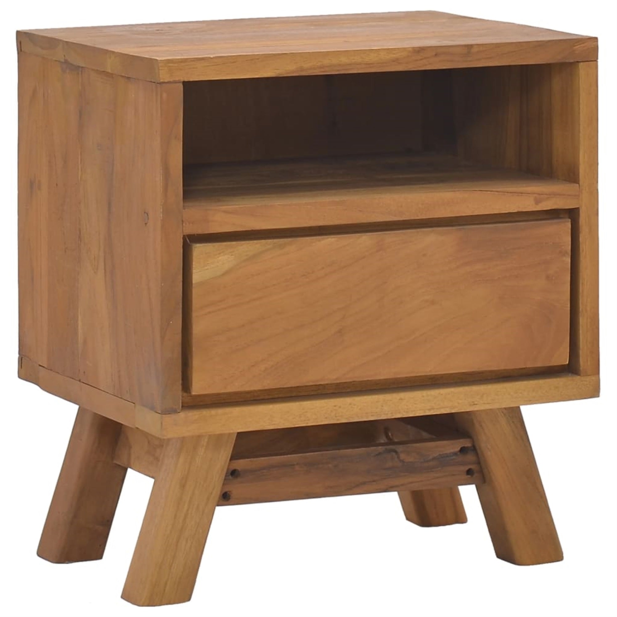 Vidaxl Bedside Cabinet 15.7'X11.8'X17.7' Solid Teak Wood
