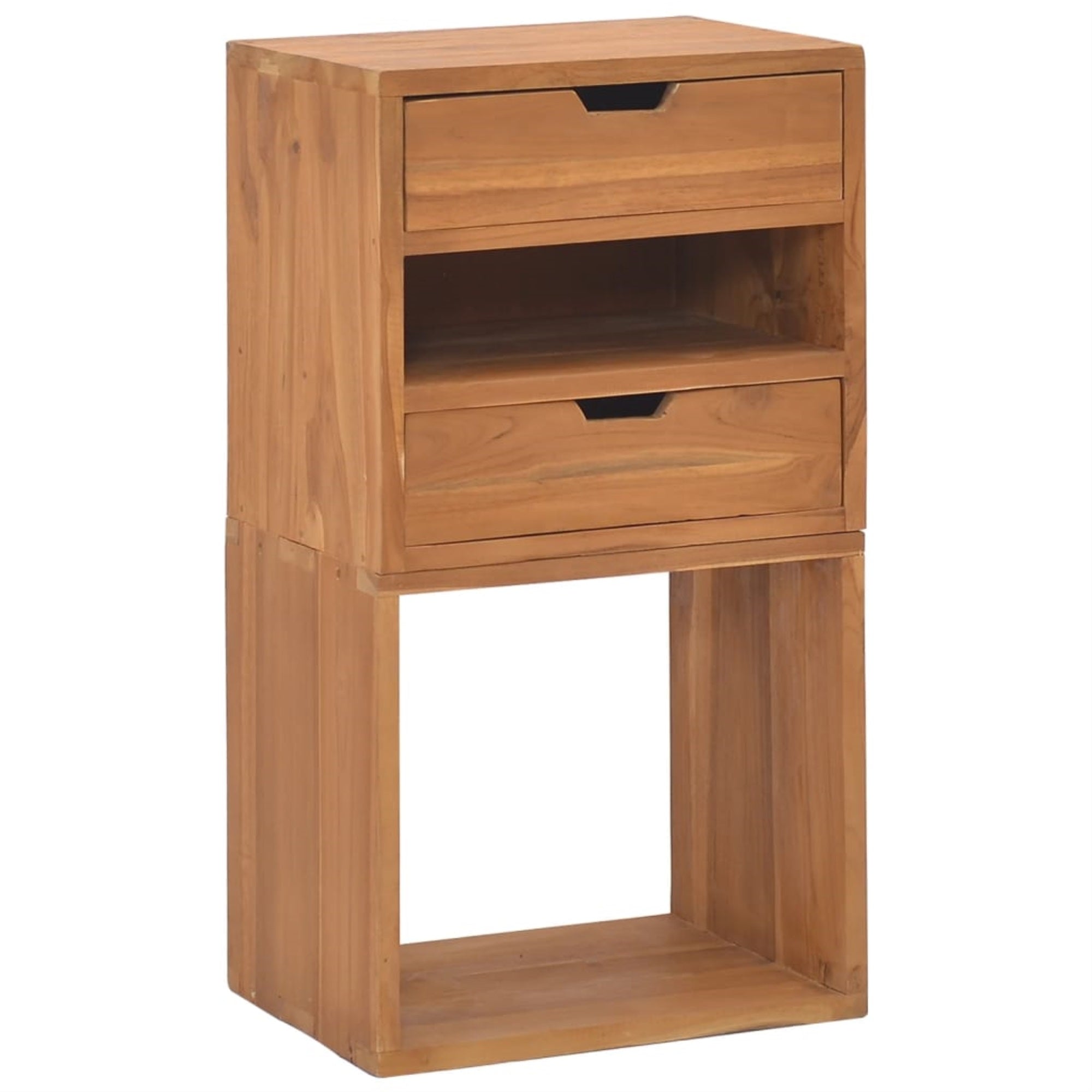 vidaXL Storage Cabinet 15.7″x11.8″x29.9″ Solid Teak Wood