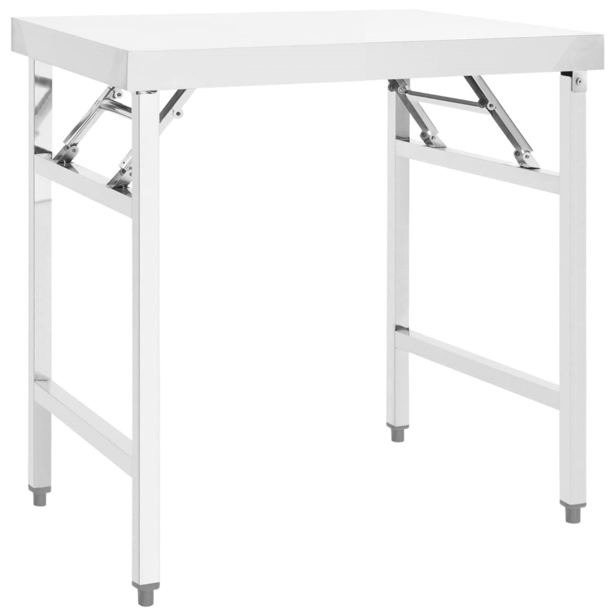 Vidaxl Kitchen Folding Work Table 34'X24'X32' Stainless Steel