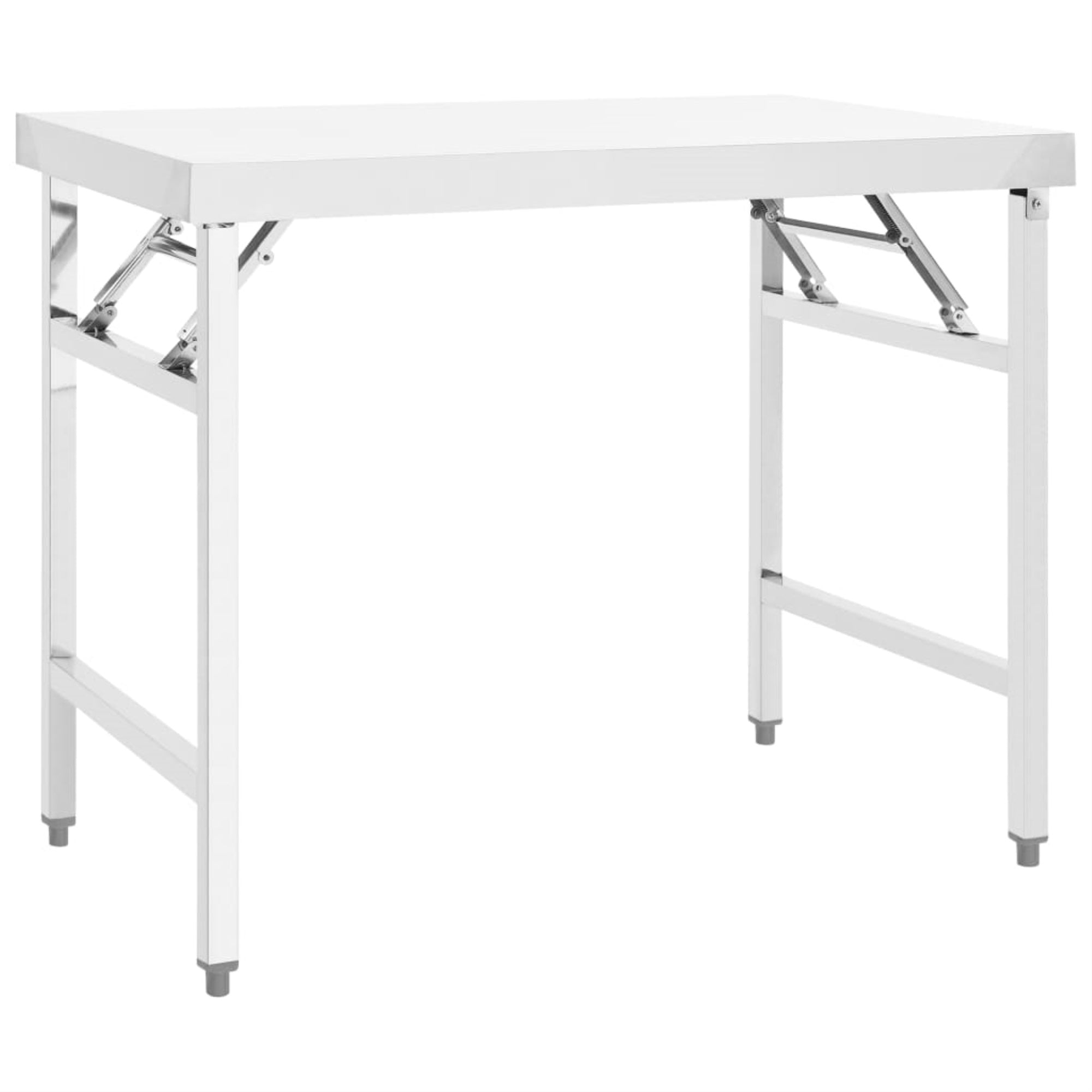 Vidaxl Kitchen Folding Work Table 39.4'X24'X32' Stainless Steel