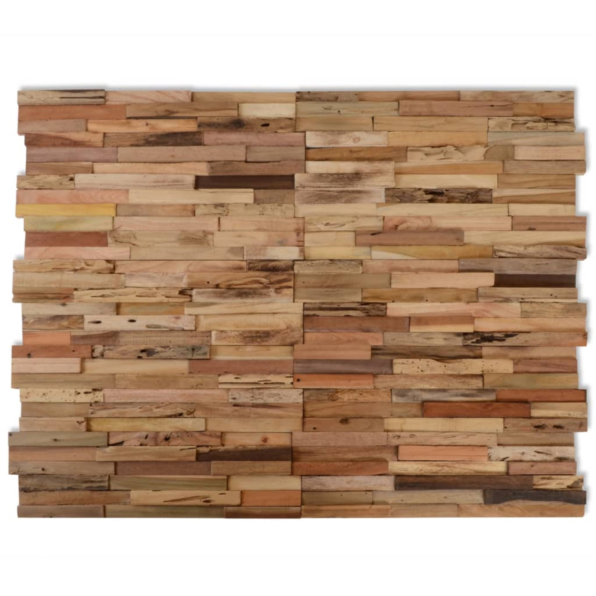 Vidaxl Wall Cladding Panels 10 Pcs 11.1 Ft? Recycled Teak Wood