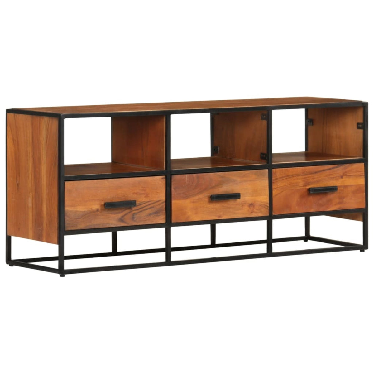 Vidaxl Tv Cabinet 43.3'X11.8'X17.7' Solid Acacia Wood