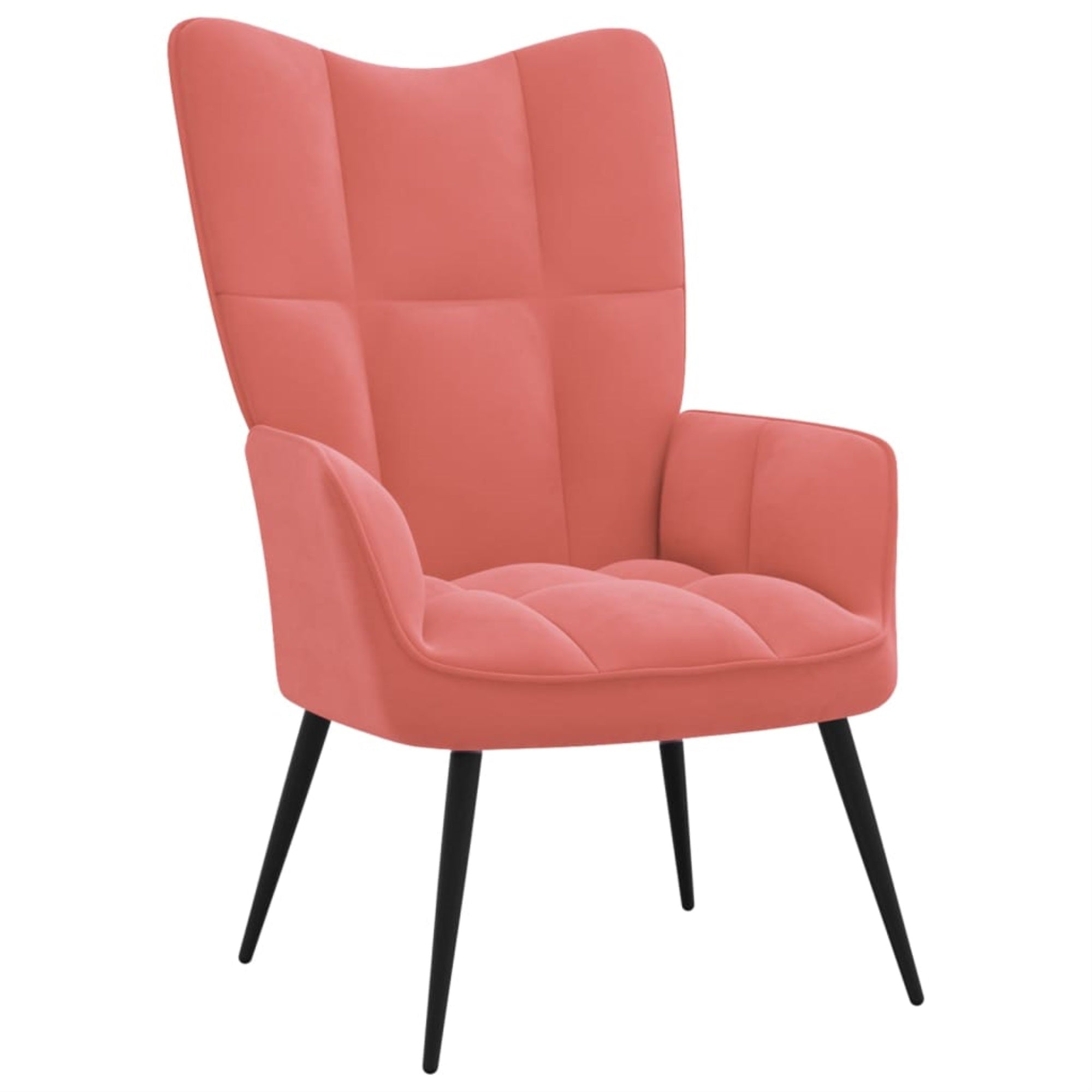 Vidaxl Relaxing Chair Pink Velvet