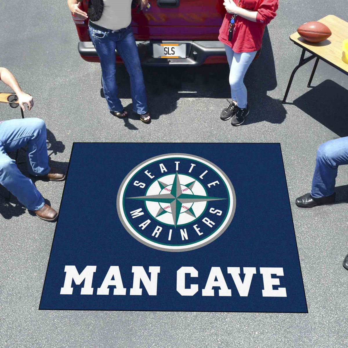 Seattle Mariners Man Cave Tailgater Rug - 5Ft. X 6Ft.