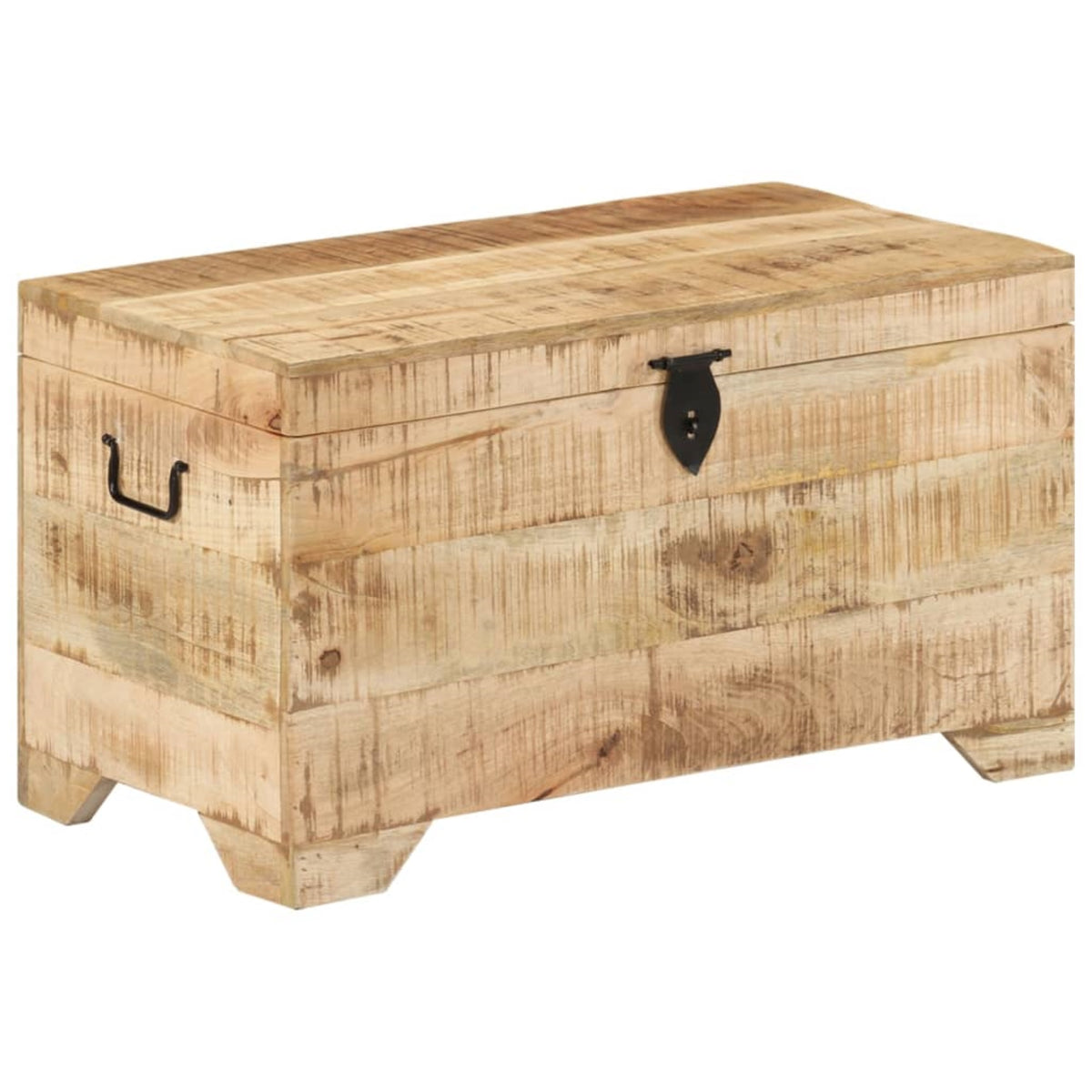 Vidaxl Storage Chest Solid Rough Mango Wood