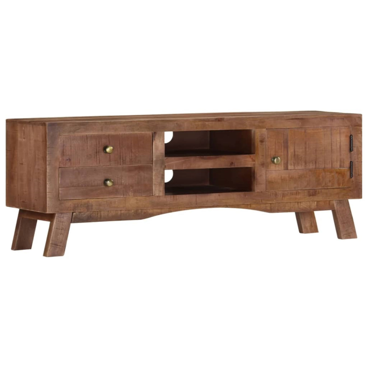 Vidaxl Tv Cabinet 43.3'X11.8'X15.7' Rough Mango Wood