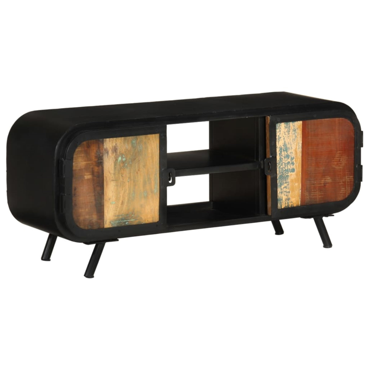 Vidaxl Tv Cabinet 43.3'X11.8'X17.7' Solid Reclaimed Wood