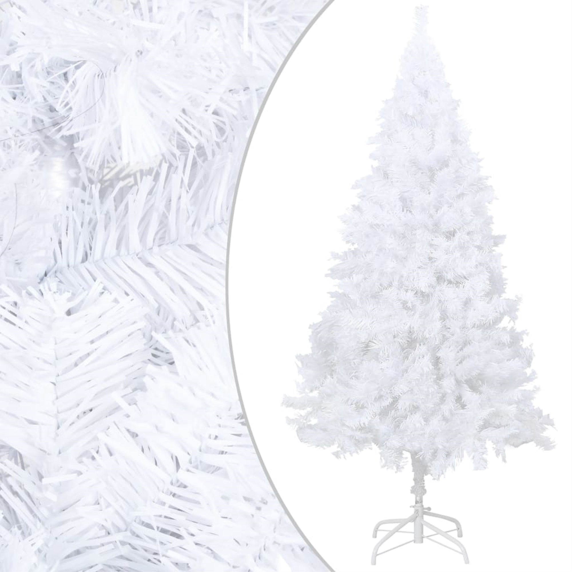 Vidaxl Artificial Christmas Tree With Thick Branches White 47.2' Pvc