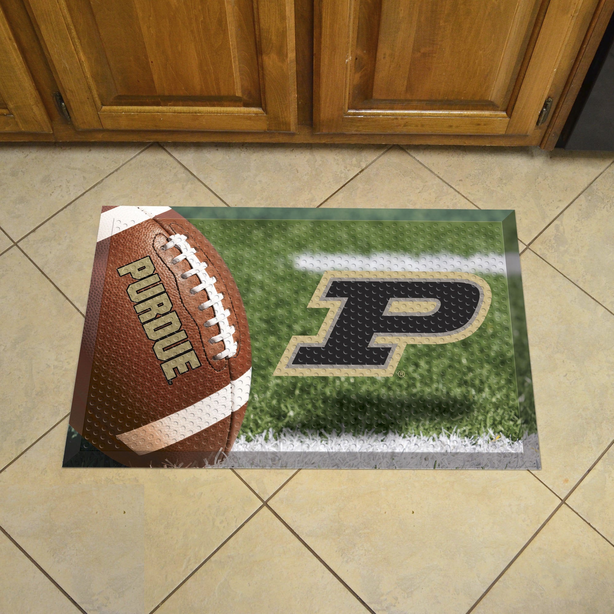 Purdue Rubber Scraper Door Mat