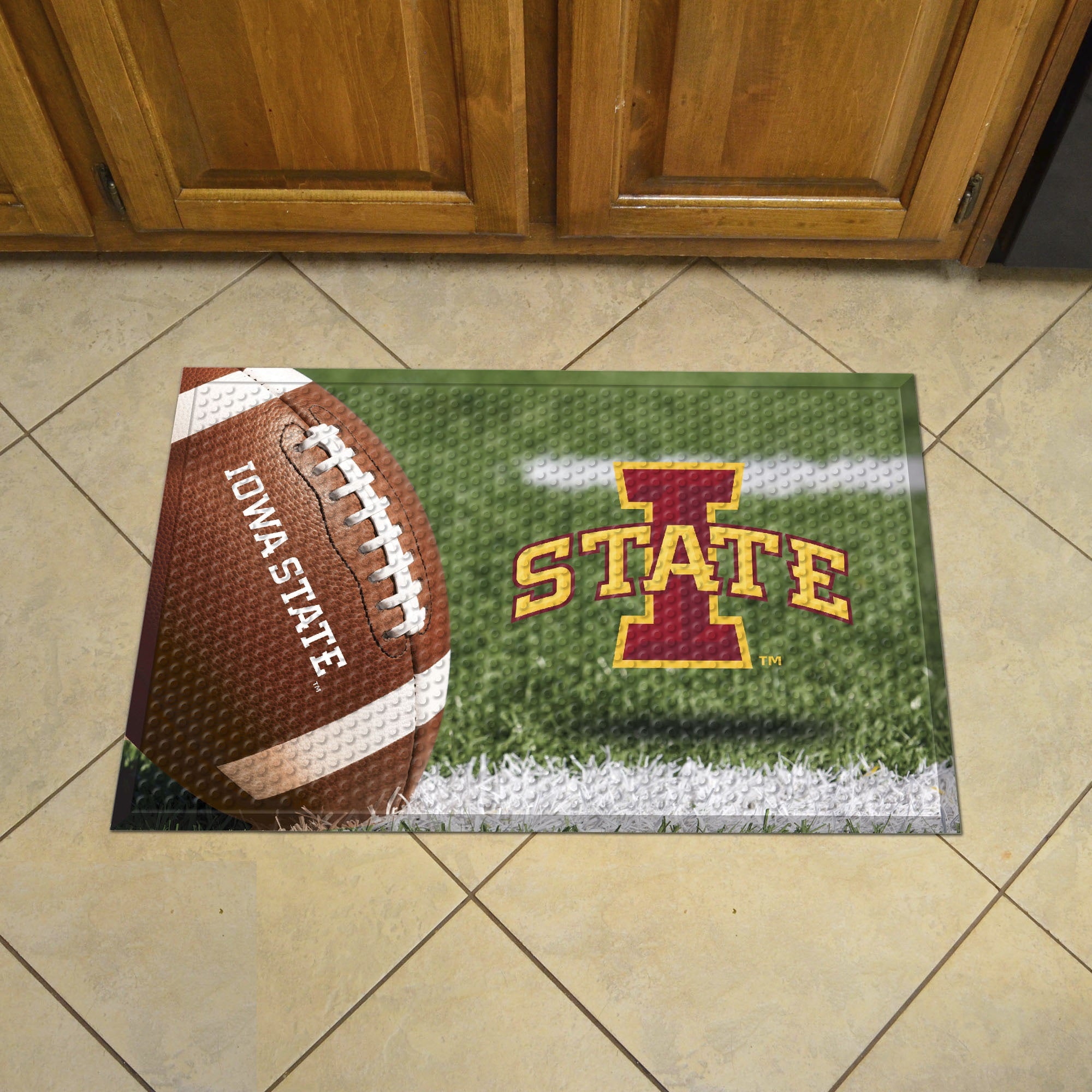 Iowa State Rubber Scraper Door Mat