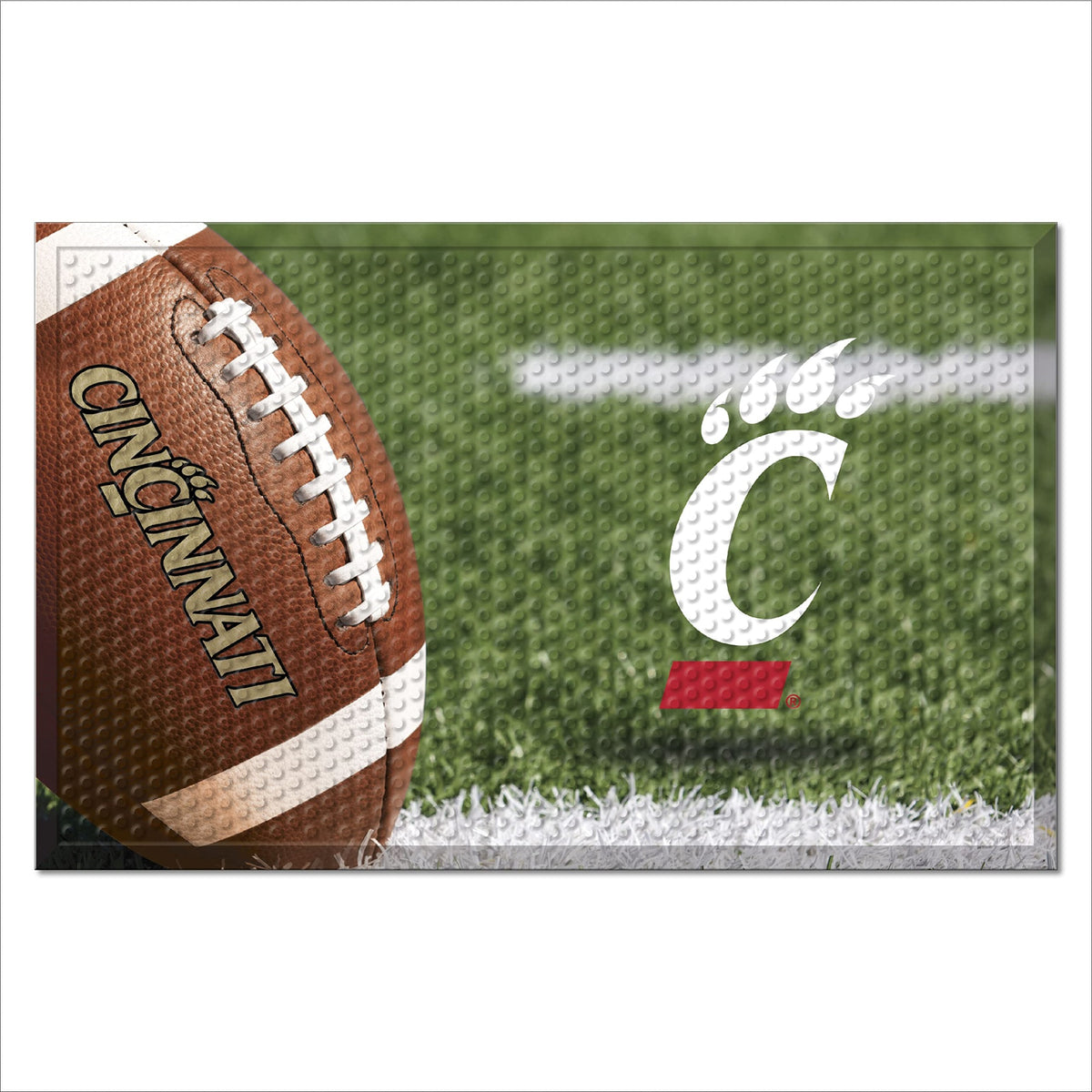 University Of Cincinnati Rubber Scraper Door Mat