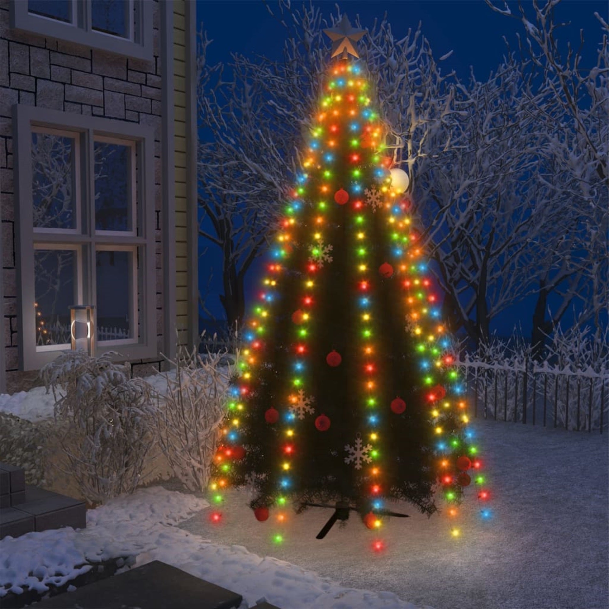 Vidaxl Christmas Tree Net Lights With 250 Leds Colorful 98.4'
