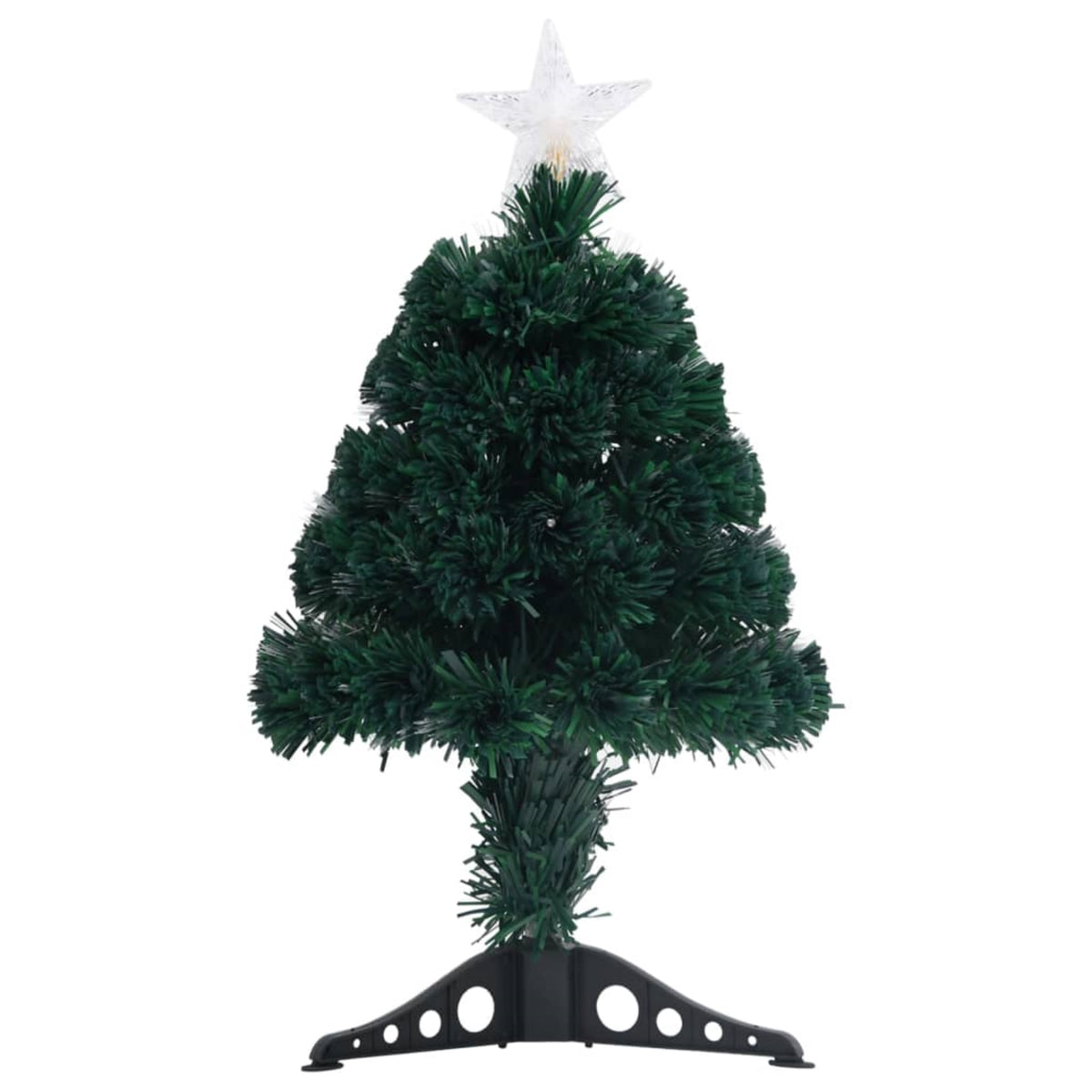 Vidaxl Artificial Christmas Tree With Stand/Led 25.2' Fiber Optic