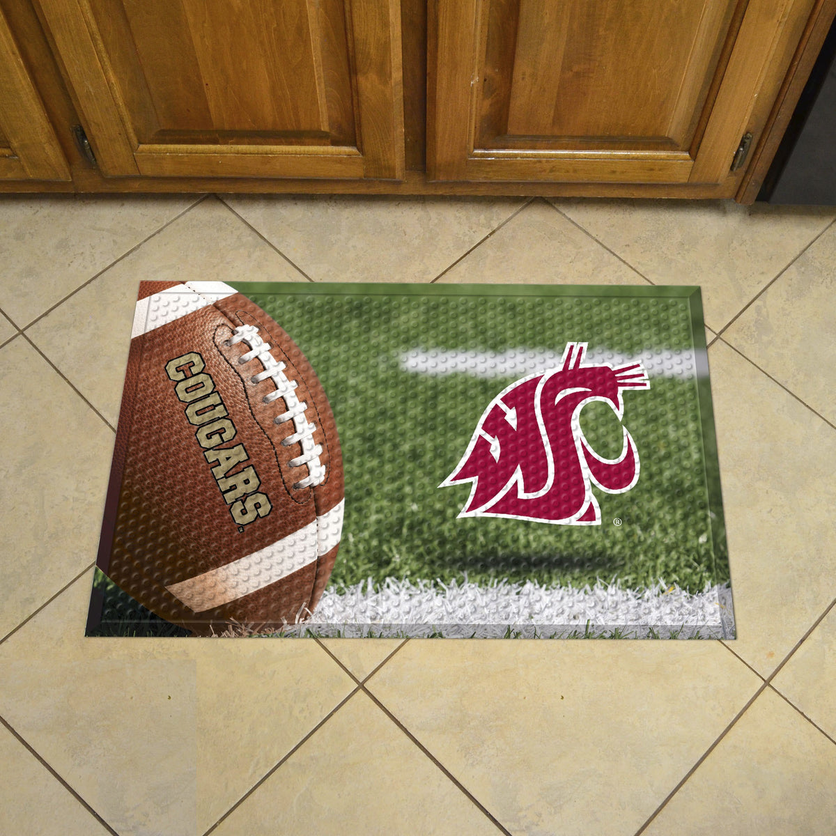 Washington State Rubber Scraper Door Mat