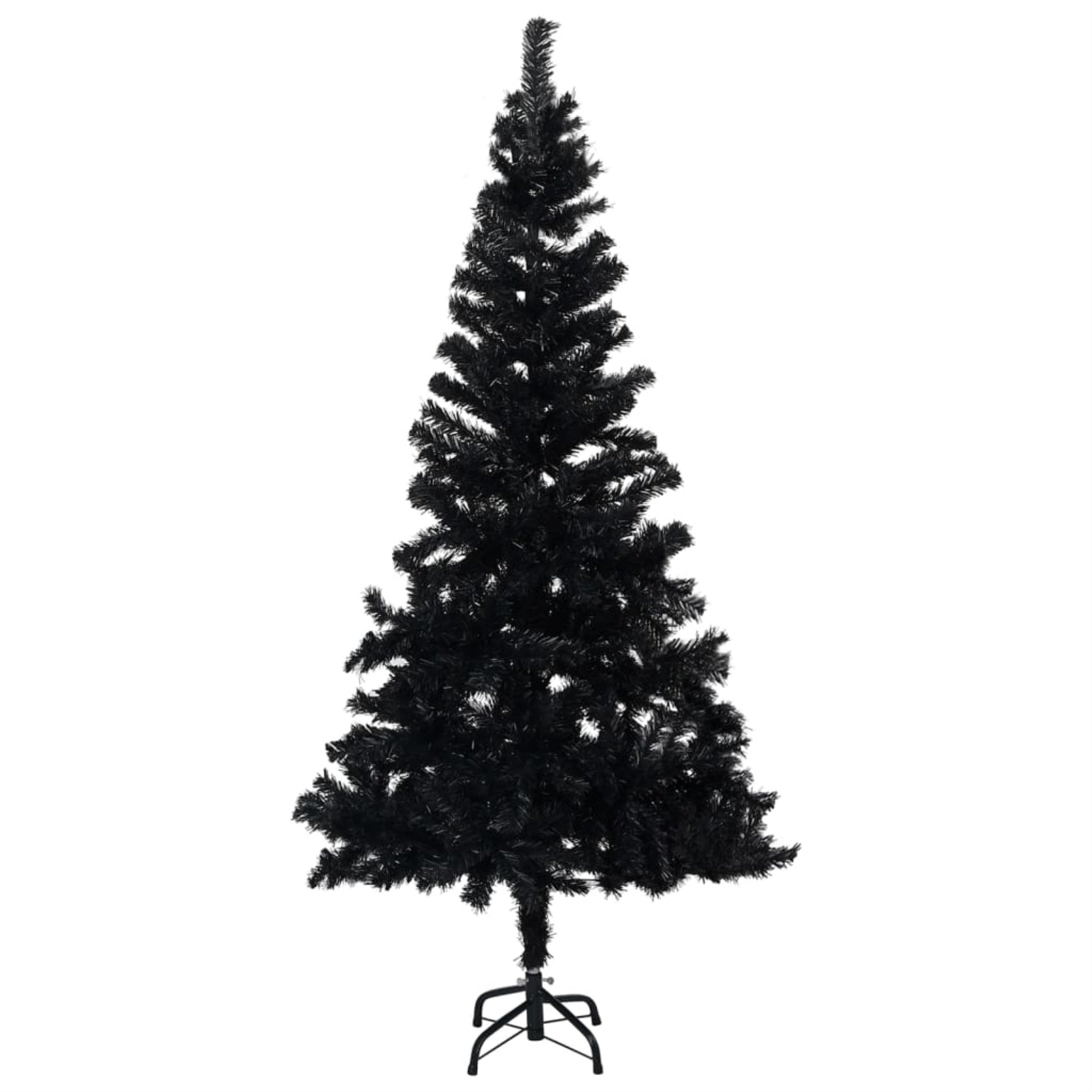 Vidaxl Artificial Christmas Tree With Stand Black 94.5' Pvc