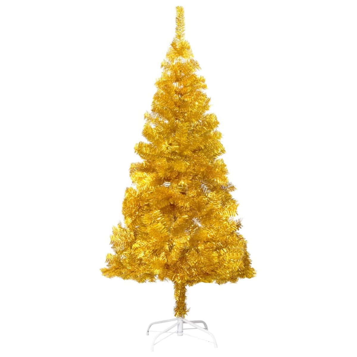 Vidaxl Artificial Christmas Tree With Stand Gold 94.5' Pet
