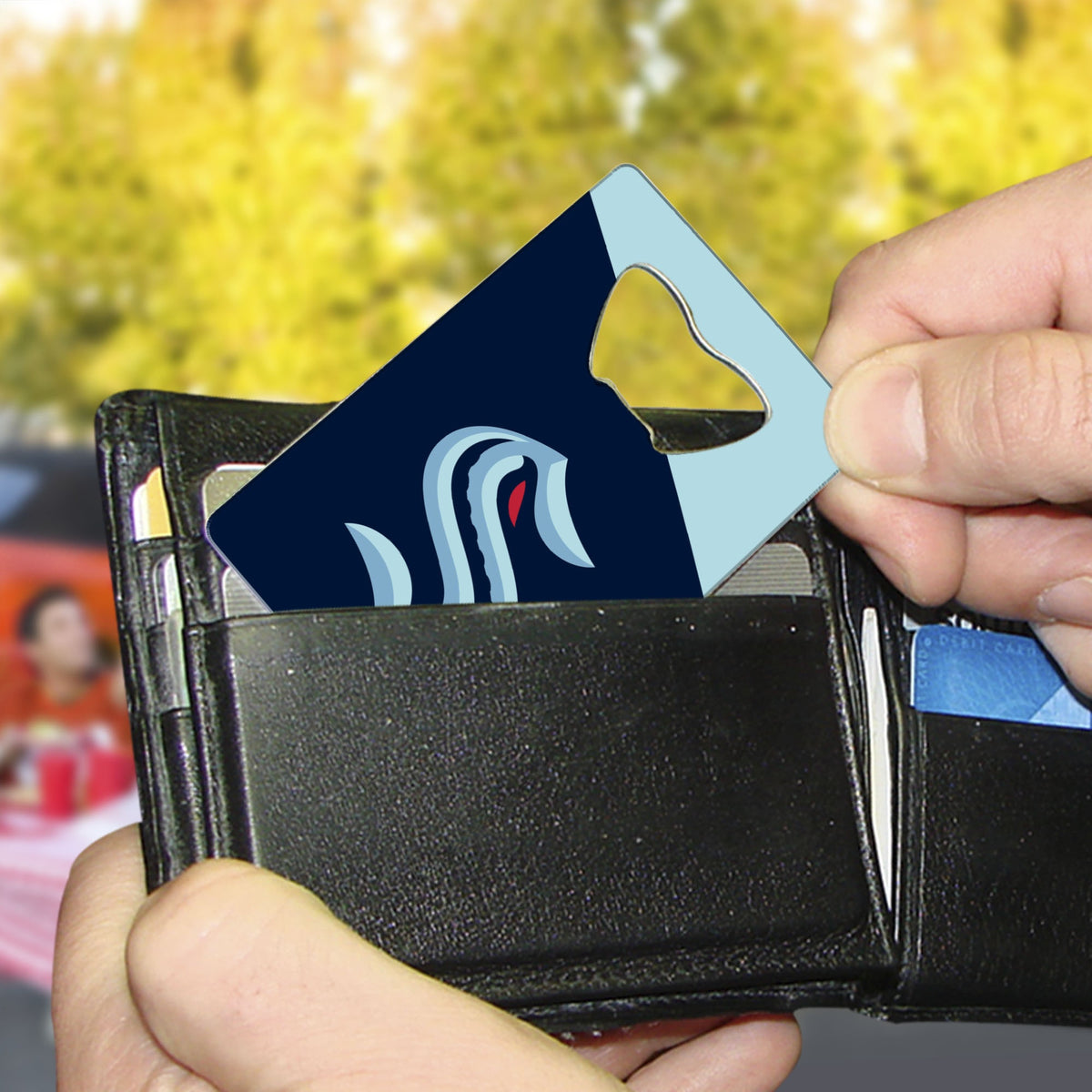 Seattle Kraken Credit Card Style Bottle Opener - 2 X 3.25