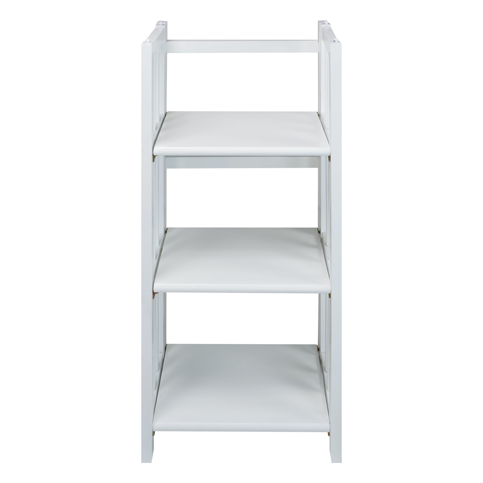 3-Shelf Folding Bookcase 14' Wide-White