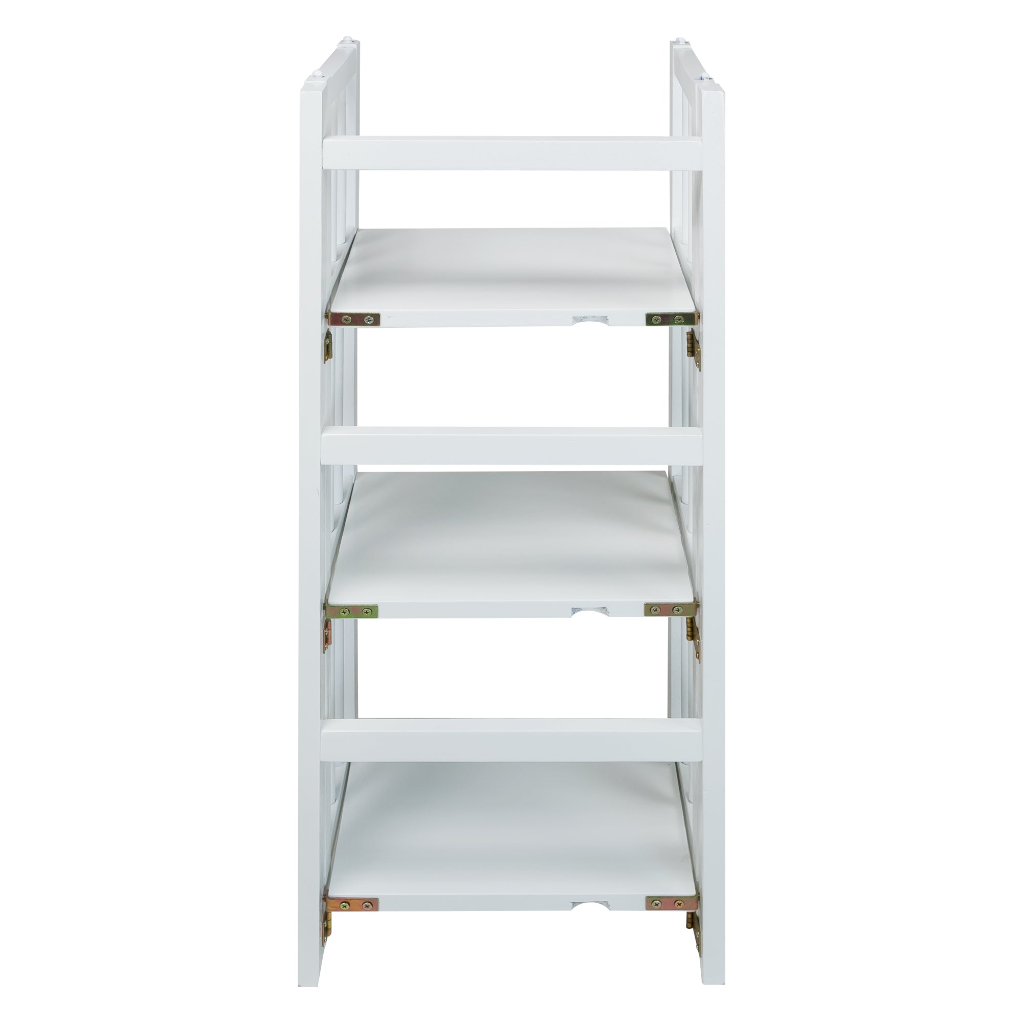 3-Shelf Folding Bookcase 14' Wide-White