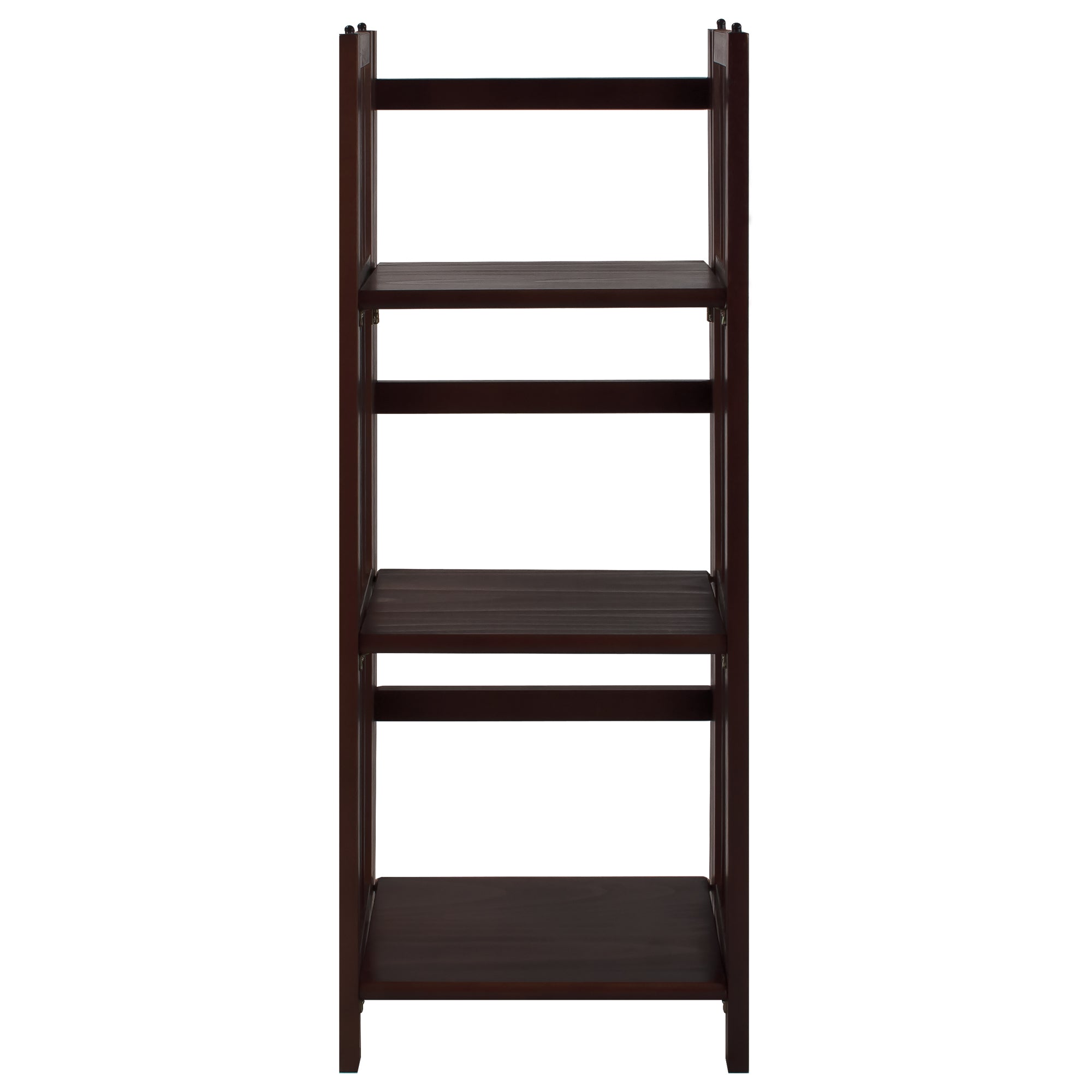 3-Shelf Folding Bookcase 14' Wide-Walnut