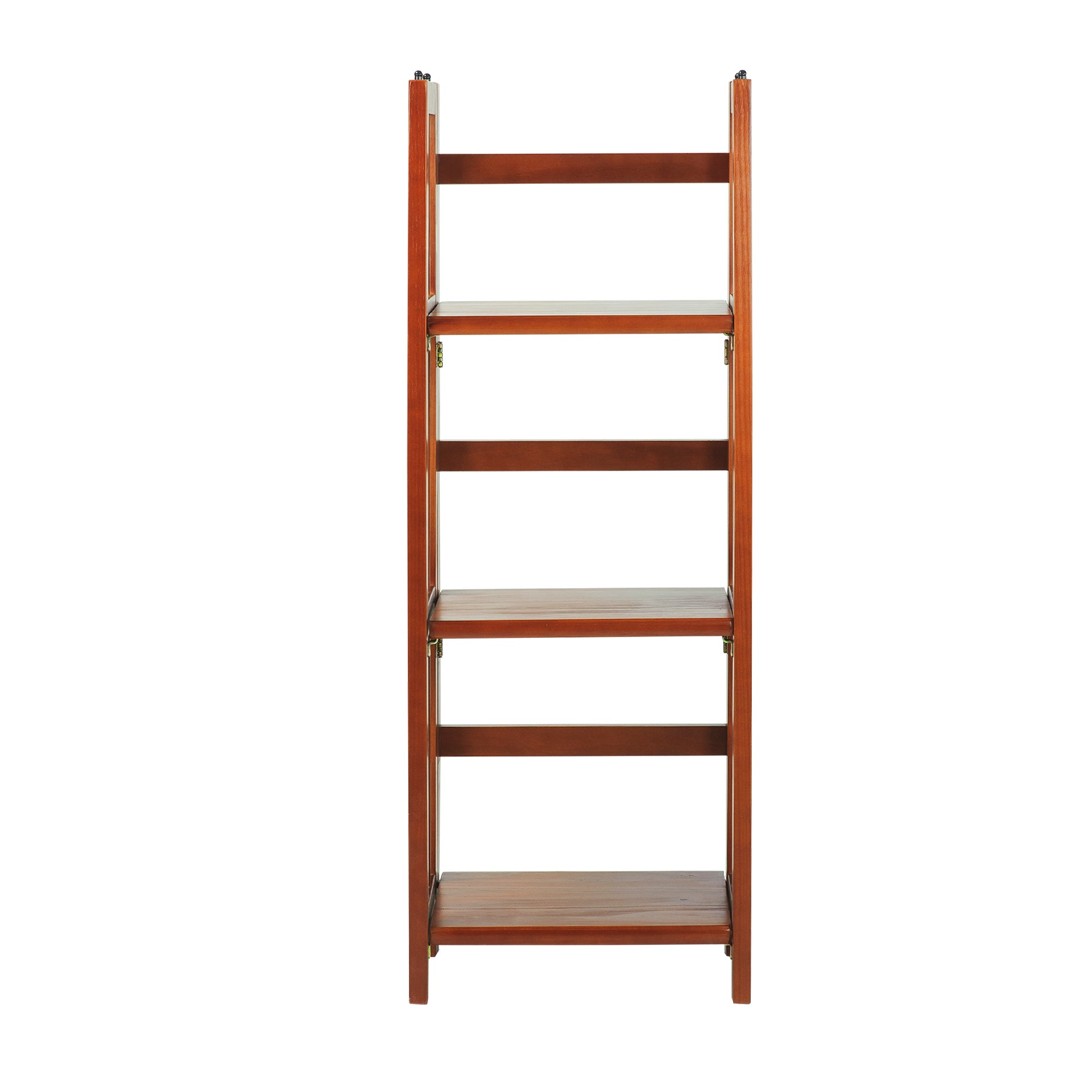 3-Shelf Folding Bookcase 14' Wide-Mahogany