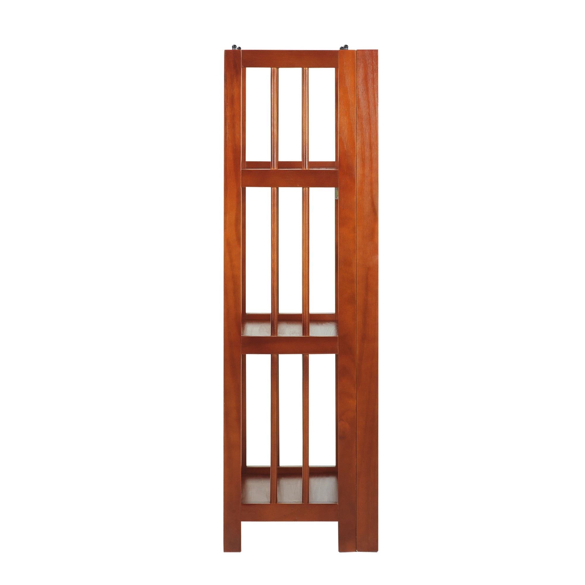 3-Shelf Folding Bookcase 14' Wide-Mahogany
